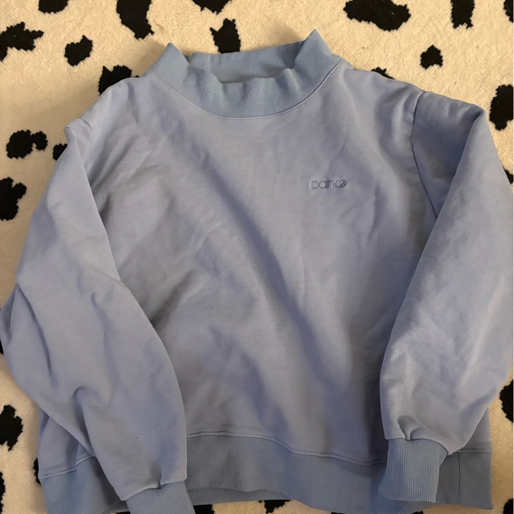 Parke Mockneck in light blue L/XL